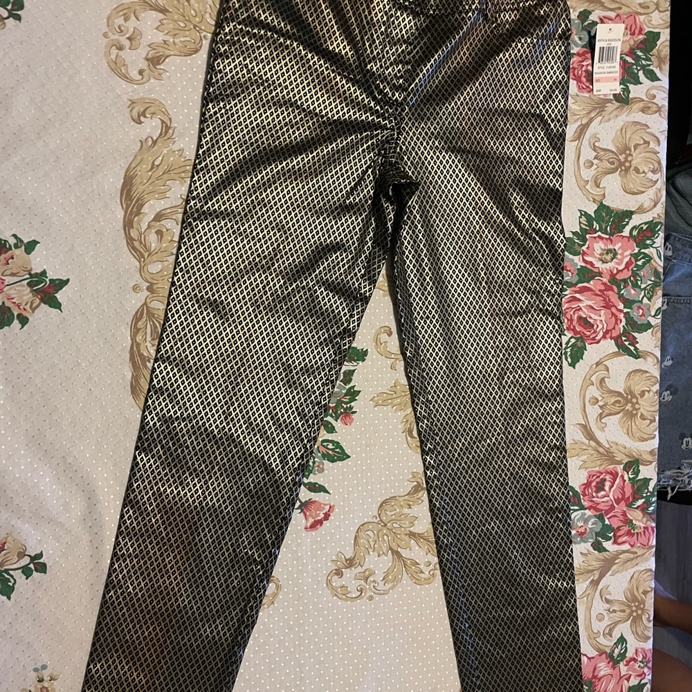 Zara Black and White Patterned Jeggings